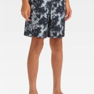 Art Class Monochrome Tie-Dye Shorts